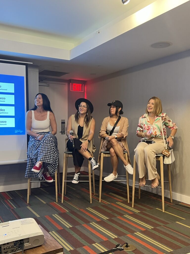 Photo of Panelists at Foodie Tribe's Grow Your Influencer 2022