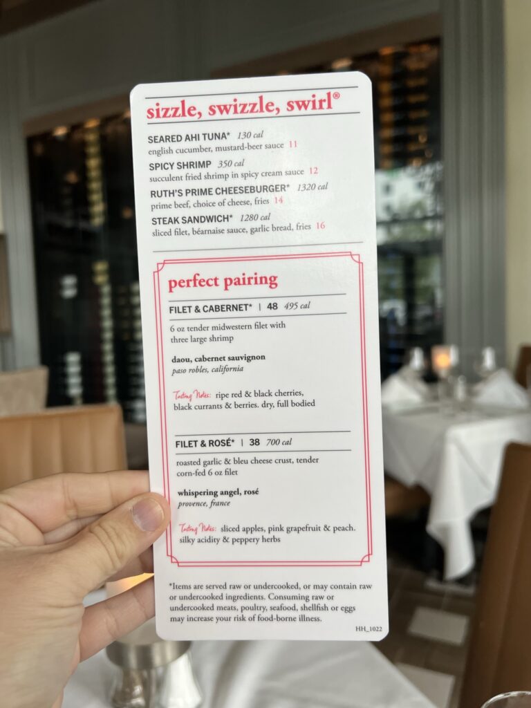 Photo of Ruth Chris Happy Hour Menu 