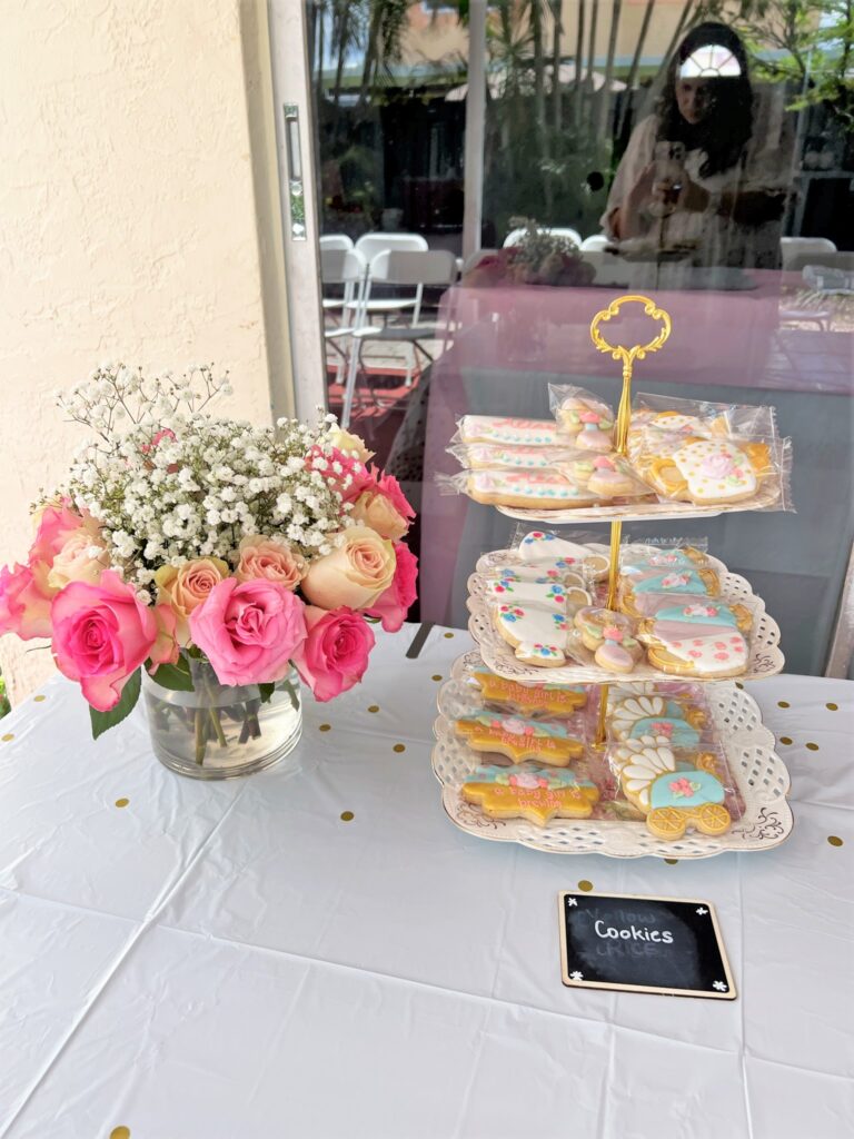 Photo of Tea themed baby shower table decor