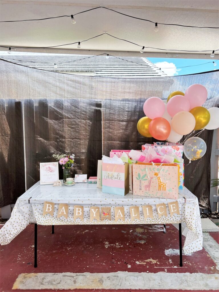Photo of Teacups Baby Shower Gifts Table 