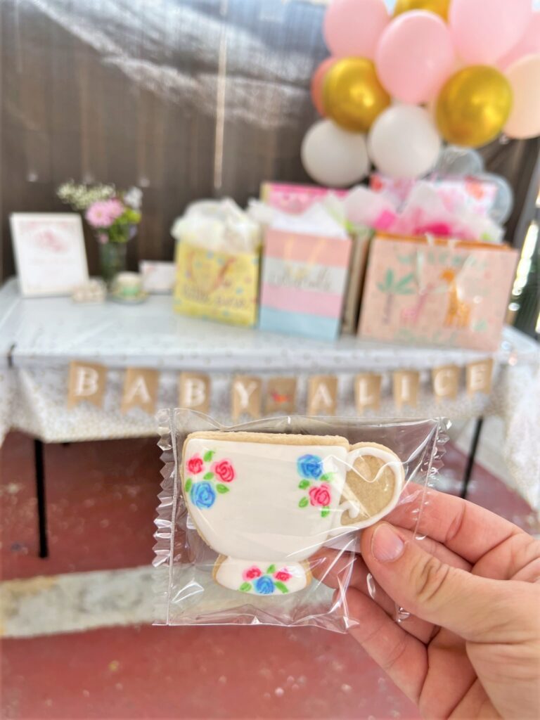 Photo of Tea Themed Baby Shower Cookies Favors