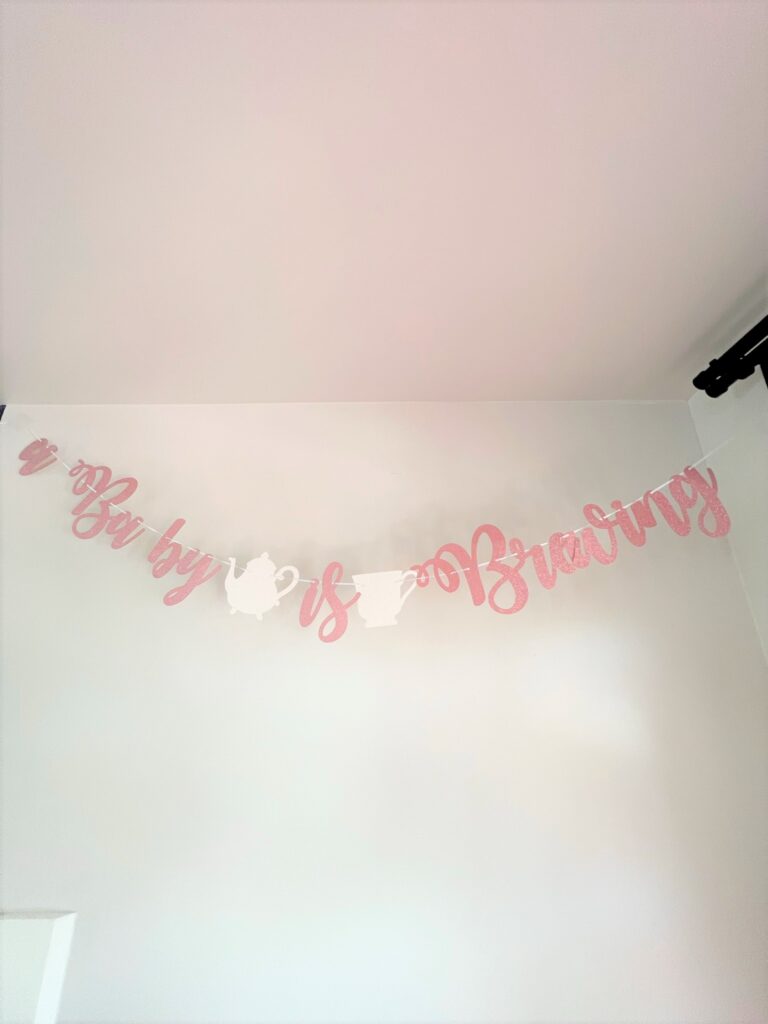 Photo of Tea Themed Baby Shower Banner
