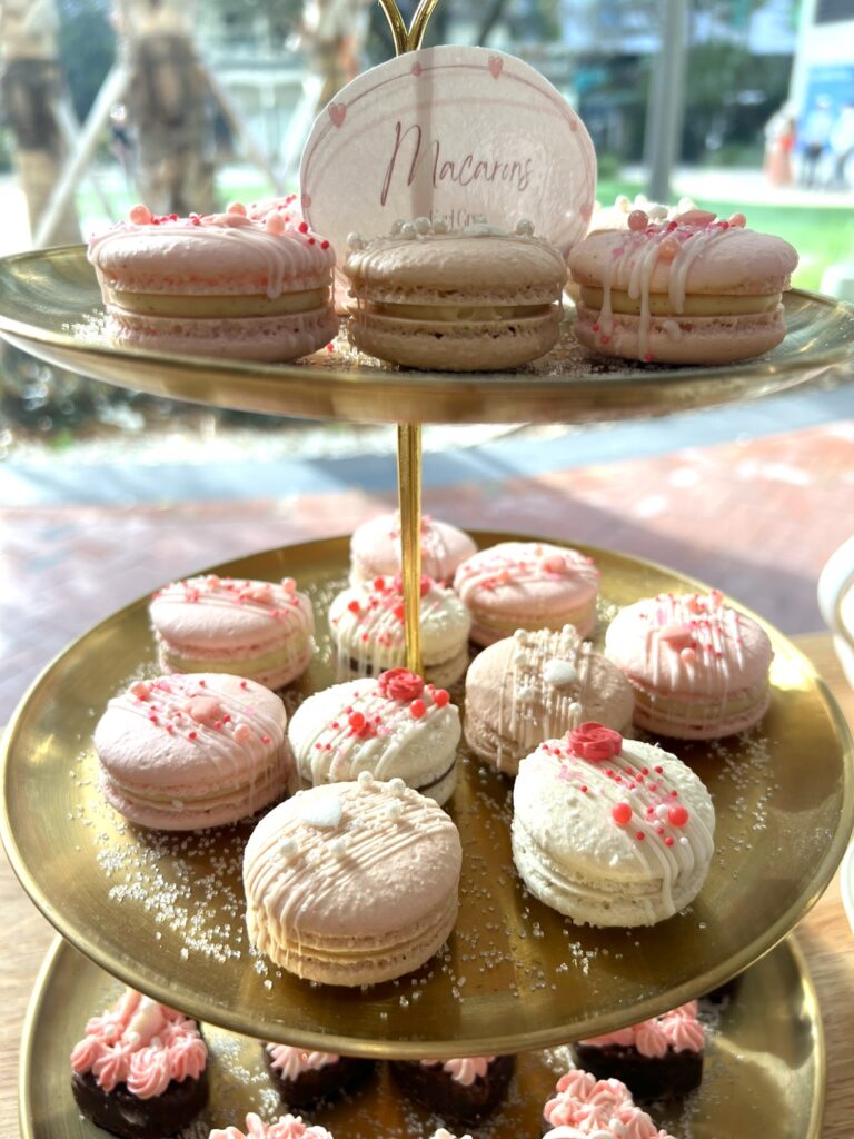 Photo of Bubbles and Buttercream Galentines Event Macarons at New River Cafe and Bakery