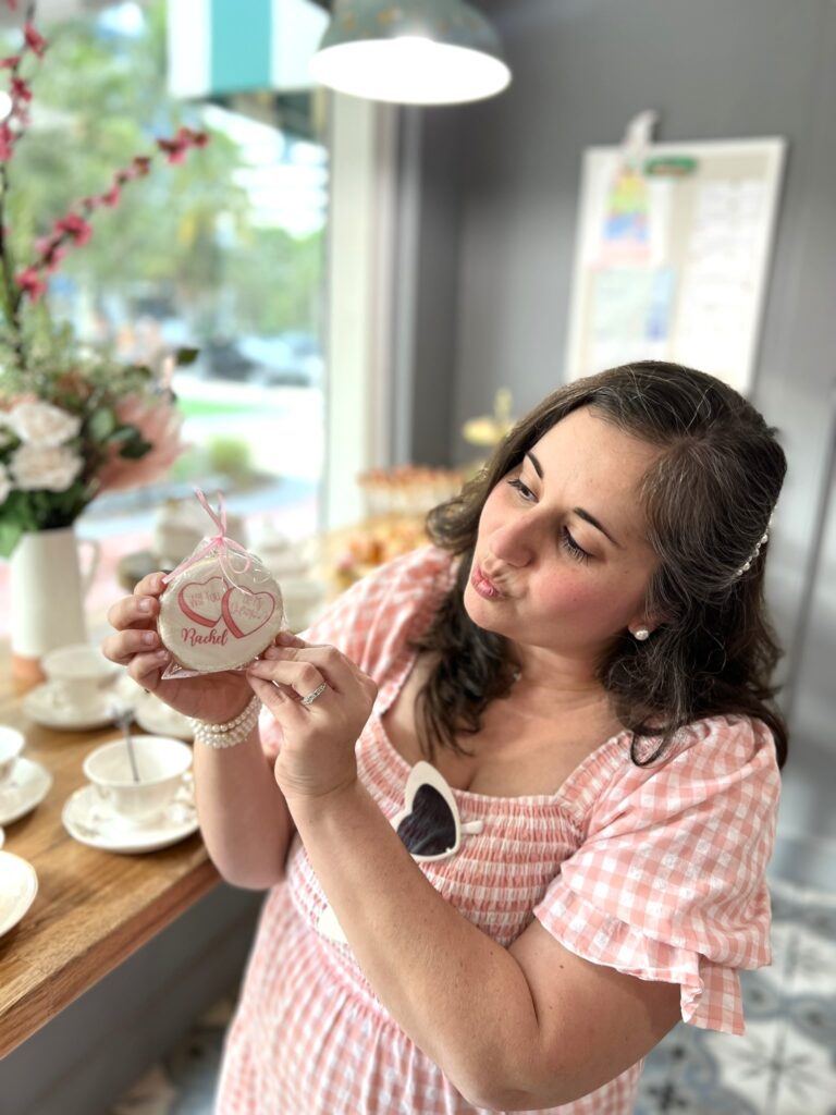 Photo of Influencer at Bubbles and Buttercream Galentines Event at New River Cafe and Bakery