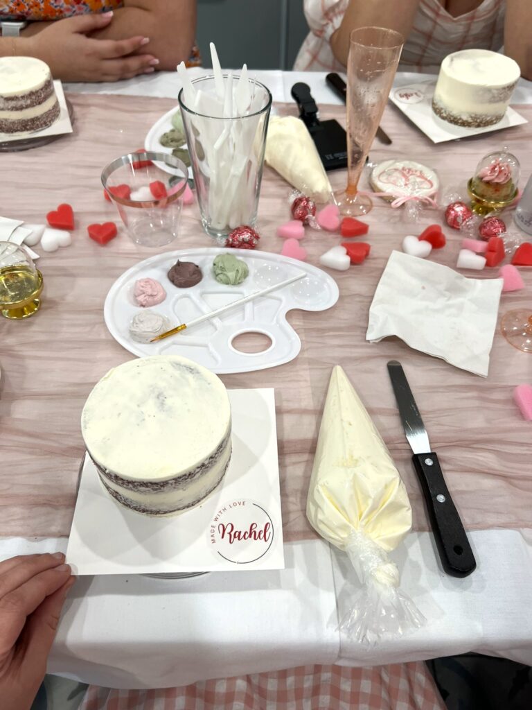 Photo of Bubbles and Buttercream Galentines Event Decor at New River Cafe and Bakery