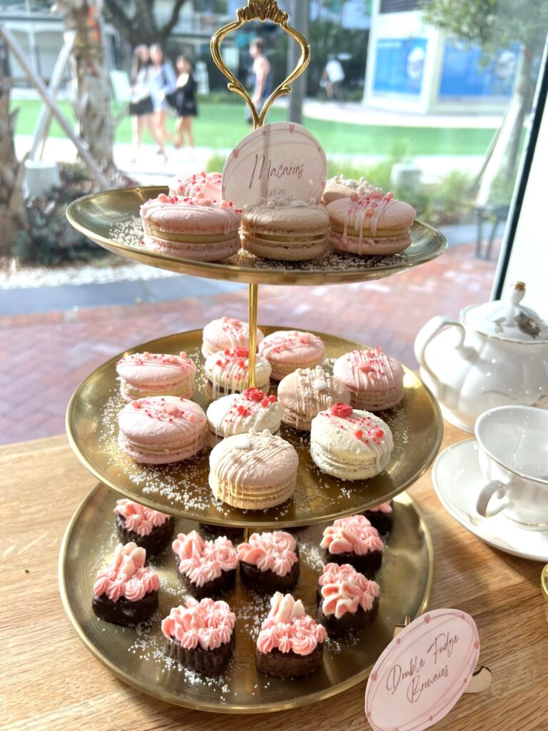 Photo of Bubbles and Buttercream Galentines Event Food Spread at New River Cafe and Bakery