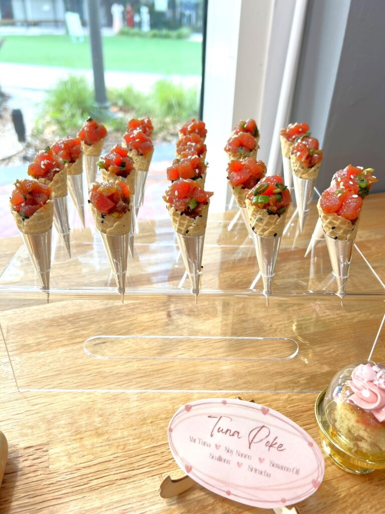 Photo of Bubbles and Buttercream Galentines Event Food Spread at New River Cafe and Bakery