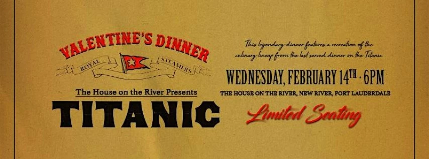 Photo of Titanic Dinner Promotion at The House on The River